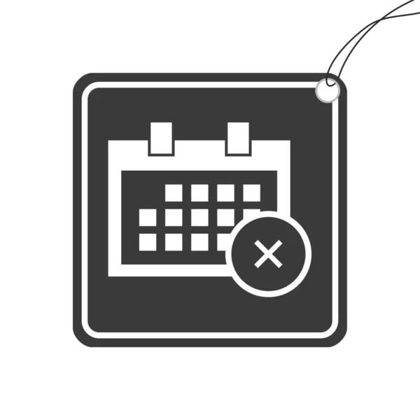 Illusztrált ikon izolált egy háttér-tér naptár Decl — Stock Vector