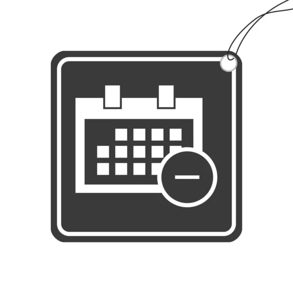 Illusztrált ikon izolált egy háttér-tér naptár Remo — Stock Vector
