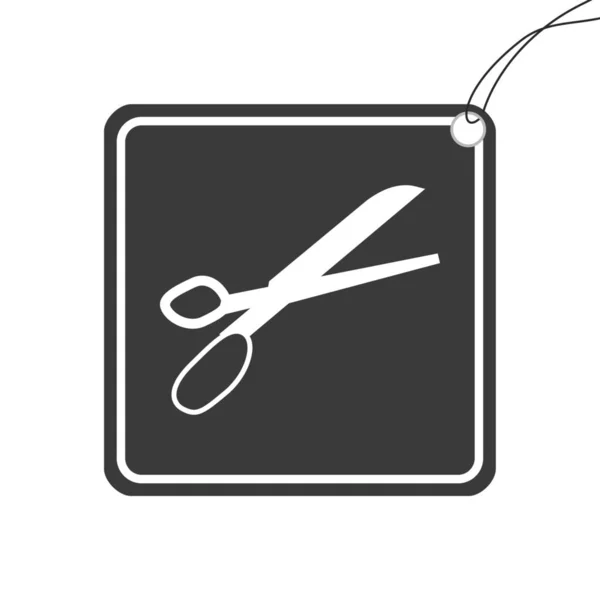 Illustrated Icon Isolated on a Background - Scissors — Stock Vector