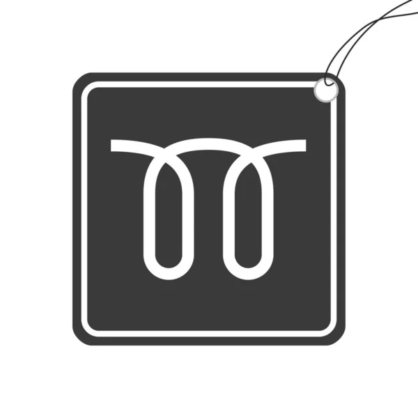 Icône illustrée isolée sur un fond - Rappel ceinture de sécurité L — Image vectorielle