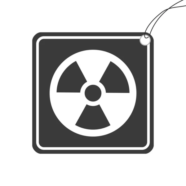 Illustriertes Symbol isoliert auf einem Hintergrund - Radio aktiv — Stockvektor