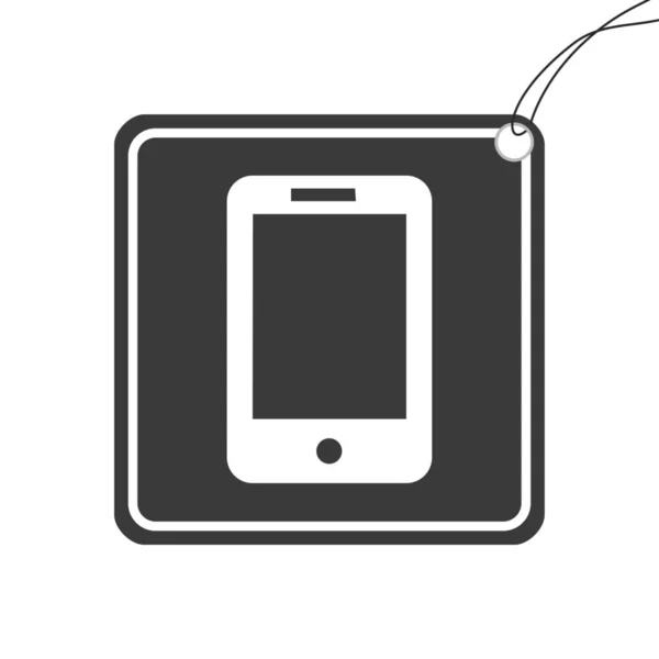 Icoana ilustrată izolată pe un fundal - Mobile — Vector de stoc