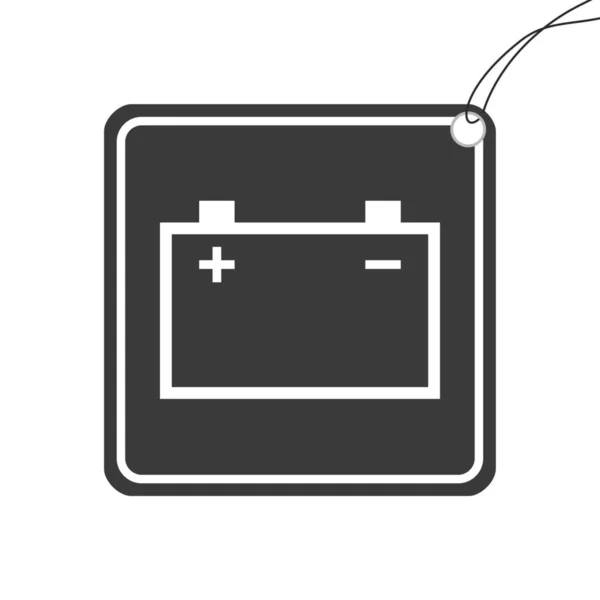 Icona illustrata isolato su uno sfondo - Grande batteria — Vettoriale Stock