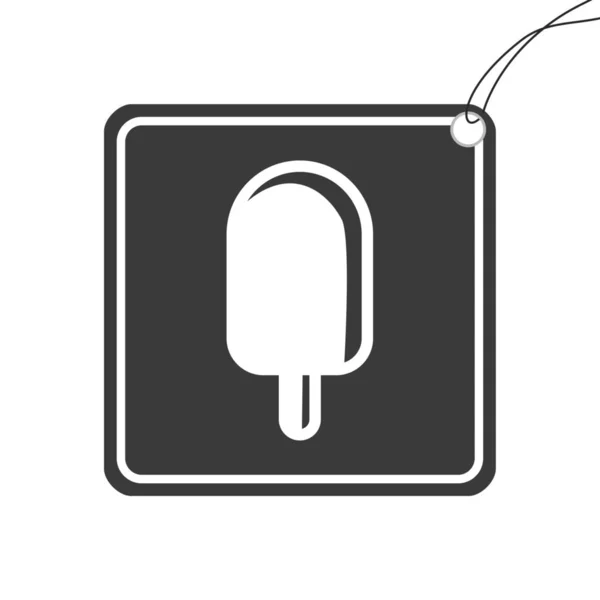 Geïllustreerd icoon geïsoleerd op een achtergrond-Ice lolly — Stockvector
