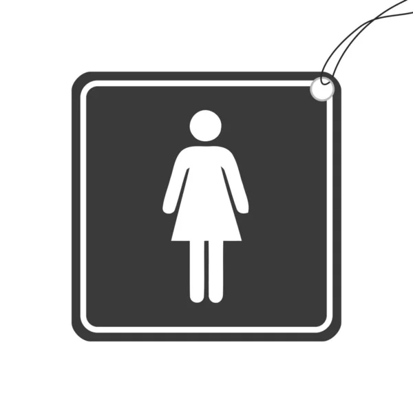 Ilustrované ikony izolované na pozadí-samice — Stockový vektor