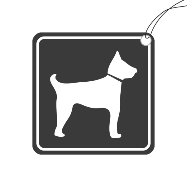 Illustrated Icon Isolated on a Background - Guard Dog — Stock Vector