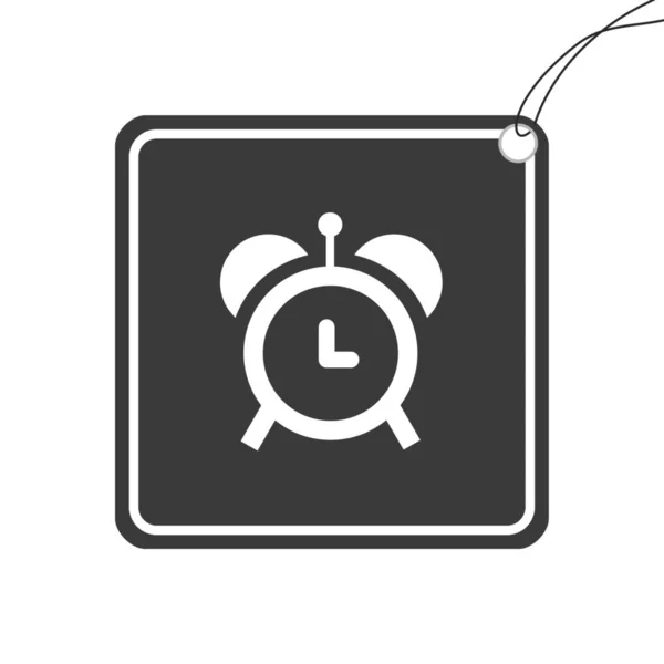 Icono ilustrado aislado sobre un fondo - Alarma — Vector de stock