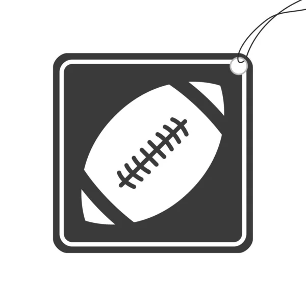 Icona illustrata isolata su uno sfondo - American Football — Vettoriale Stock