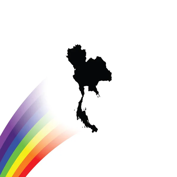 タイの国形イラスト — ストックベクタ