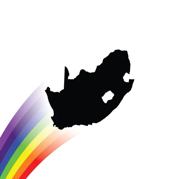 País forma ilustração da África do Sul —  Vetores de Stock