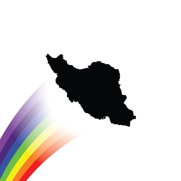 이란의 국가 모양 그림 — 스톡 벡터
