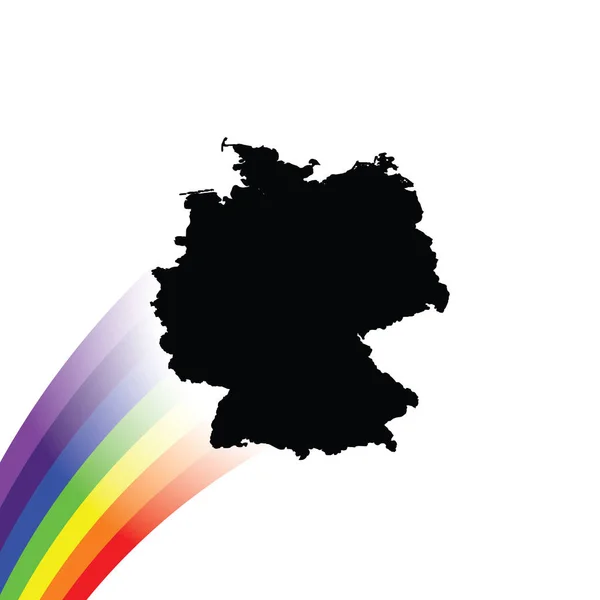 Ilustración de Alemania en forma de país — Archivo Imágenes Vectoriales