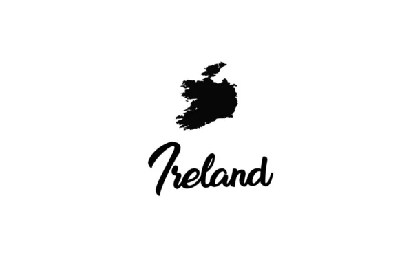 Країна форма ілюстрація Ірландії — стоковий вектор