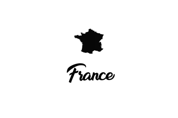 País forma ilustração da França — Vetor de Stock