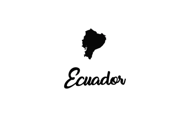 Tvar státu Ekvádor — Stockový vektor