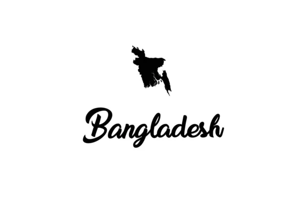 Ilustração em forma de país de Bangladesh —  Vetores de Stock