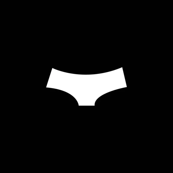 Icona illustrata isolata su uno sfondo - Slip Donna — Vettoriale Stock