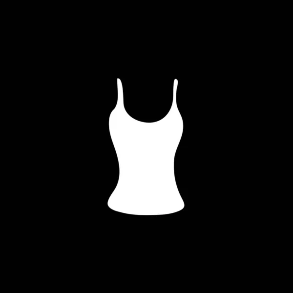 Ícone Ilustrado Isolado em Fundo - Vest Top — Vetor de Stock