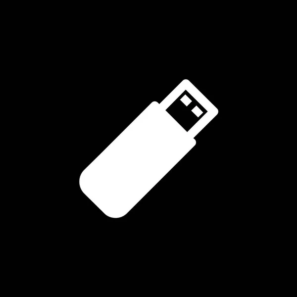 Icono ilustrado aislado en un fondo - USB Stick — Archivo Imágenes Vectoriales