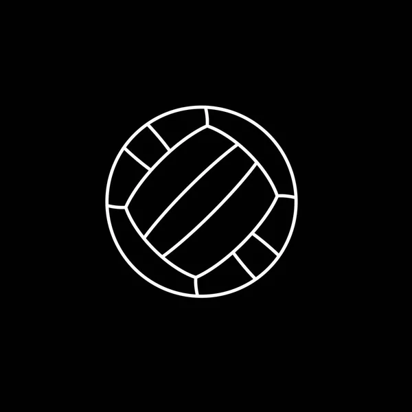 Icono ilustrado aislado sobre un fondo - Volley Ball — Vector de stock