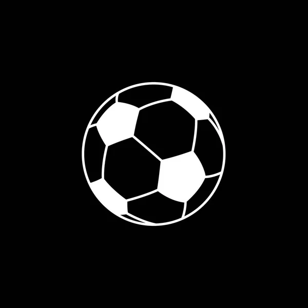 Icono ilustrado aislado sobre un fondo - Balón de fútbol — Vector de stock