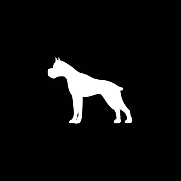 Icono ilustrado aislado sobre fondo - Pitbull Guard Dog — Vector de stock