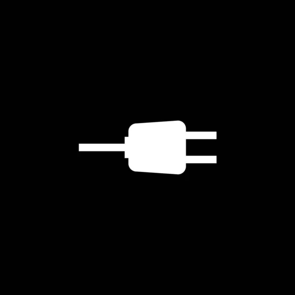 Icono ilustrado aislado sobre un fondo - Plug — Archivo Imágenes Vectoriales