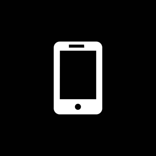 Icône illustrée isolée sur un fond - Mobile — Image vectorielle