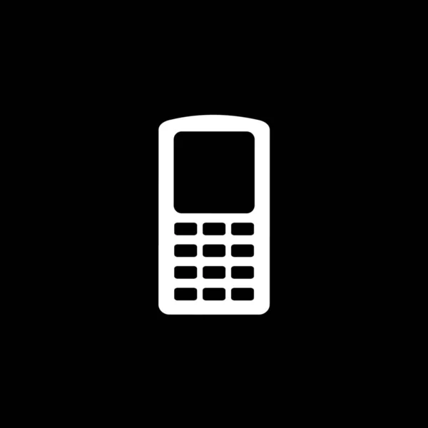 Ícone ilustrado isolado em um fundo - Walkie telefone móvel — Vetor de Stock