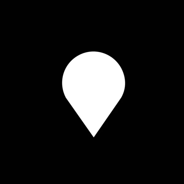 Icône illustrée isolée sur un fond - Pointeur longue carte — Image vectorielle