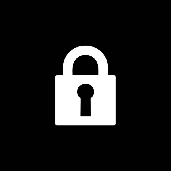 Geïllustreerd pictogram geïsoleerd op een achtergrond-Lock — Stockvector