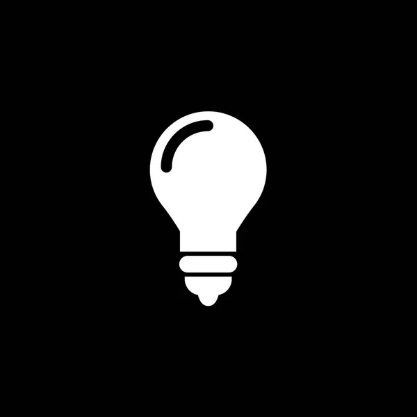 Icône illustrée isolée sur un fond - Ampoule — Image vectorielle