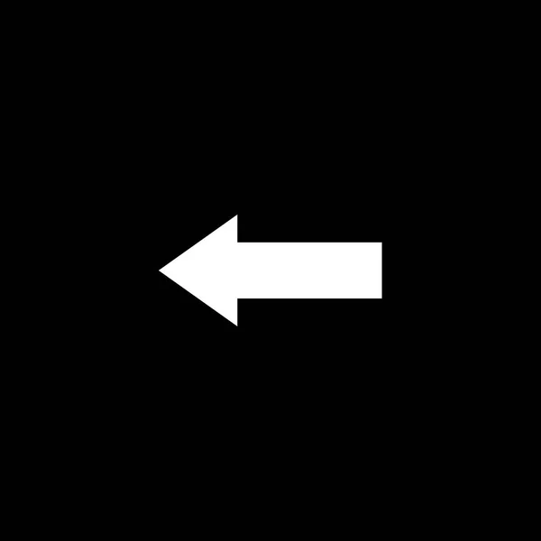 背景に分離された図示アイコン - 左矢印 — ストックベクタ