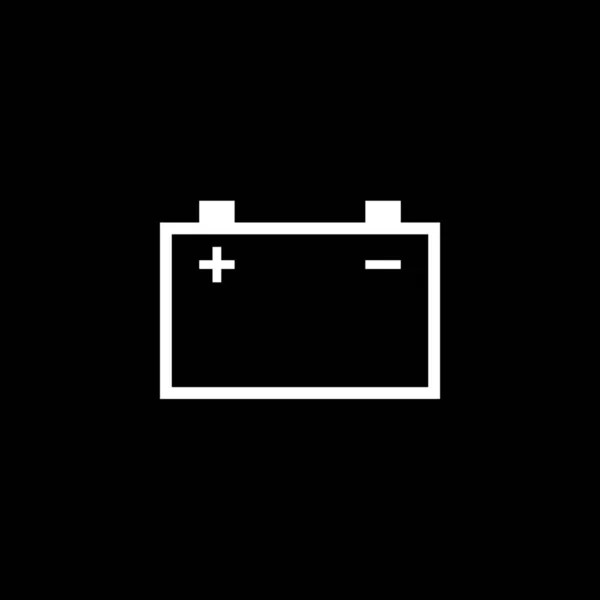 Geïllustreerd pictogram geïsoleerd op een achtergrond-grote batterij — Stockvector