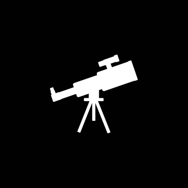 Ícone Ilustrado Isolado em Fundo - Grande Telescópio — Vetor de Stock