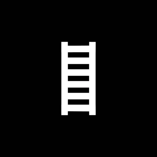 Ícone Ilustrado Isolado em Fundo - Escada — Vetor de Stock