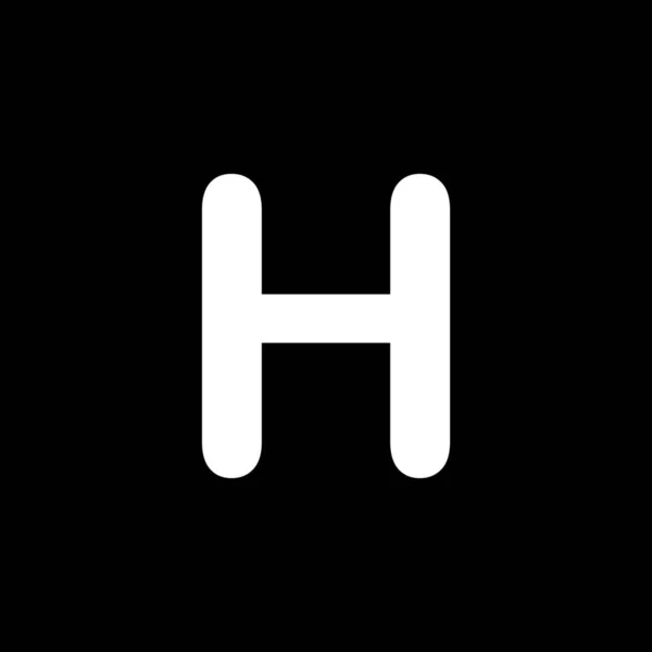 Geïllustreerd pictogram geïsoleerd op een achtergrond-H — Stockvector