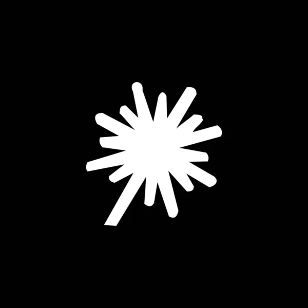 Ilustrowana ikona izolowane na tle-eksplozja gruby — Wektor stockowy