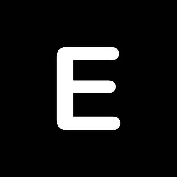 Ілюстрована ікона ізольована на тлі - E — стоковий вектор
