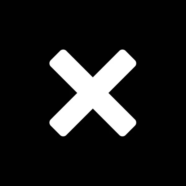 Ilustrowana ikona izolowane na tle-krzyż — Wektor stockowy