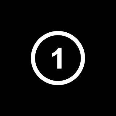 Resimli Simge Arka Planda Yalıtılmış - Daire 1 Anahat