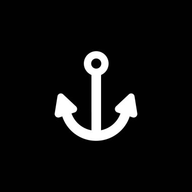 Resimli Simge Arka Planda İzole - Çapa