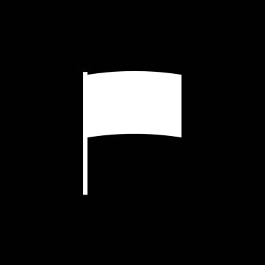 Resimli Simge Arka Planda İzole - Yay Bayrağı