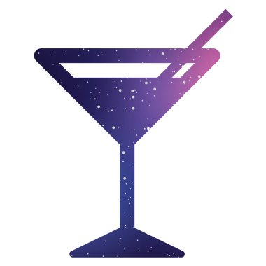 Resimli Simge Arka Planda İzole - Kokteyl