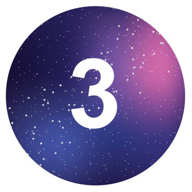 Resimli Simge Arka Planda İzole - Daire 3 Dolu