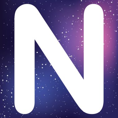 Resimli Simge Arka Planda İzole - N