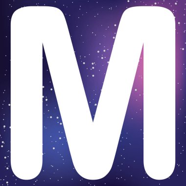 Resimli Simge Arka Planda İzole - M