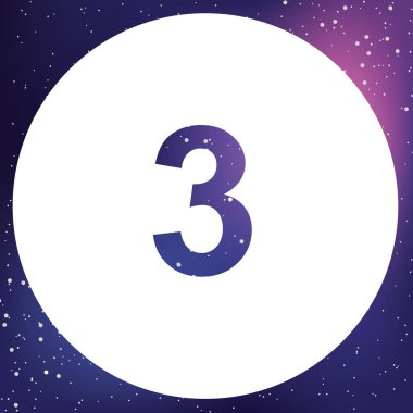 Resimli Simge Arka Planda İzole - Daire 3 Dolu