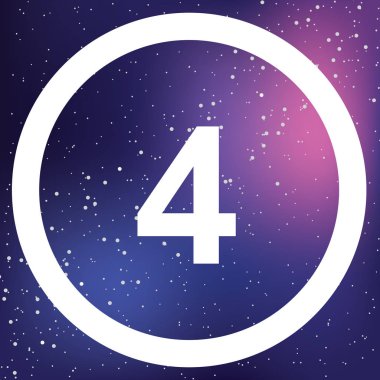 Resimli Simge Arka Planda Yalıtılmış - Daire 4 Anahat