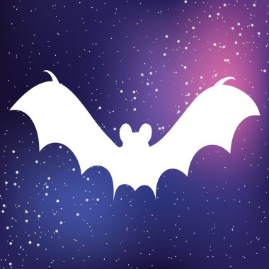 Resimli Simge Arka Planda İzole - Bat2
